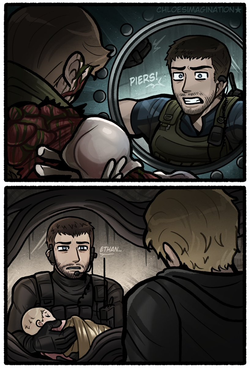 ChloeImagine's tweet photo. Chris Redfield can’t save everyone in Resident evil.. https://t.co/u9CgkkKKTW
