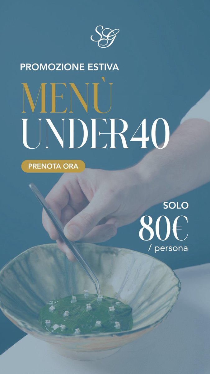 RISTSANGIORGIO's tweet photo. LUGLIO/AGOSTO 
È ATTIVA LA PROMO #under40 
Prenota subito il tuo pranzo o cena al San Giorgio Genova ⭐️Michelin Star 
#famigliascala #michelinguide #michelinstar https://t.co/AMWLue1kC9