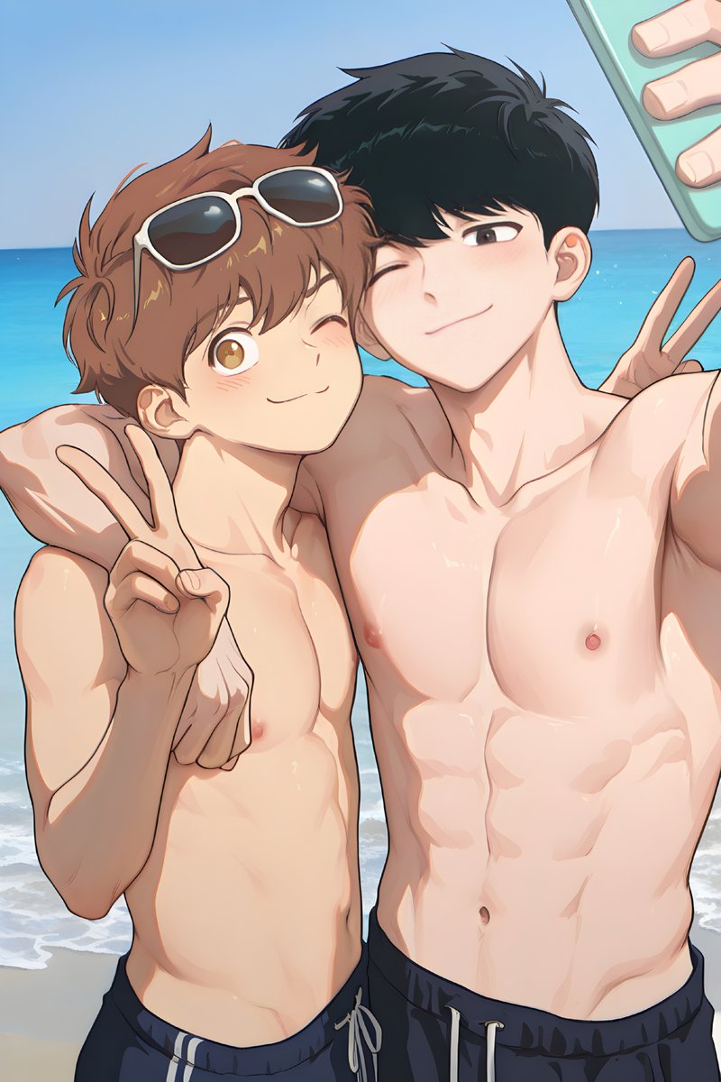 YaoiCBG_SFW's tweet photo. Nakamura &amp; Hirosei on vacation 🏝️

#goforitnakamura https://t.co/QhUNBigzPy