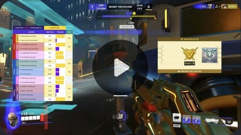 StrafeTracker's tweet photo. You missed out on a better stereotype of Soldier players and montages you could've directed this toward.  I've seen way too many "What X Aim Looks Like" or "What X Voltaic Rank Looks Like" where the clips are just Master 6v6 gameplay with their Voltaic rank on the thumbnail. https://t.co/4X6AwhkGWG