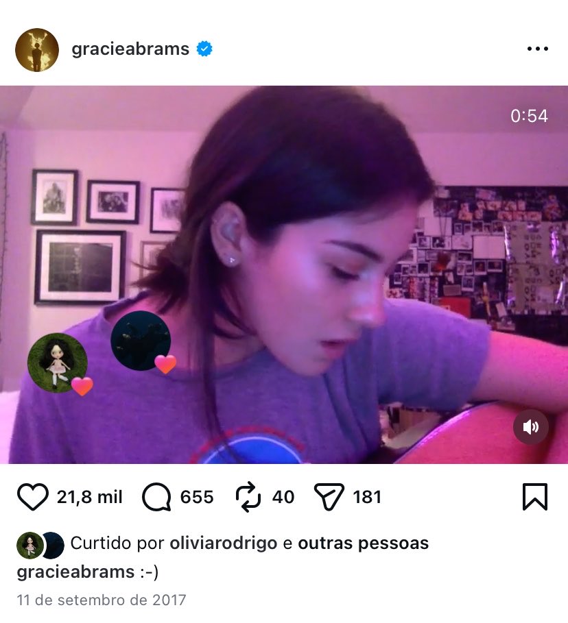 OR2fav's tweet photo. eu sei que vcs são doentes da cabeça e não vale muito a pena rebater, mas essa aqui é a olivia com 14/15 anos (como ela disse no vídeo) acompanhando os vídeos que a gracie fazia e postava no insta (como ela também disse no vídeo) kkkkk https://t.co/5cPkJHDm5Y