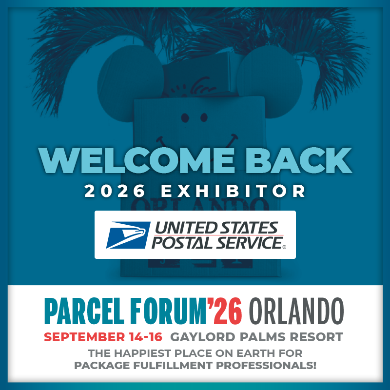 PARCELForum's tweet photo. Welcome back, United States Postal Service!

Glad to have USPS back as a 2026 exhibitor at PARCEL Forum ’26 Orlando.

See you on the show floor this September.

September 14-16
Gaylord Palms Resort | Orlando

#PARCEL26Orlando https://t.co/7l2efW0G6s