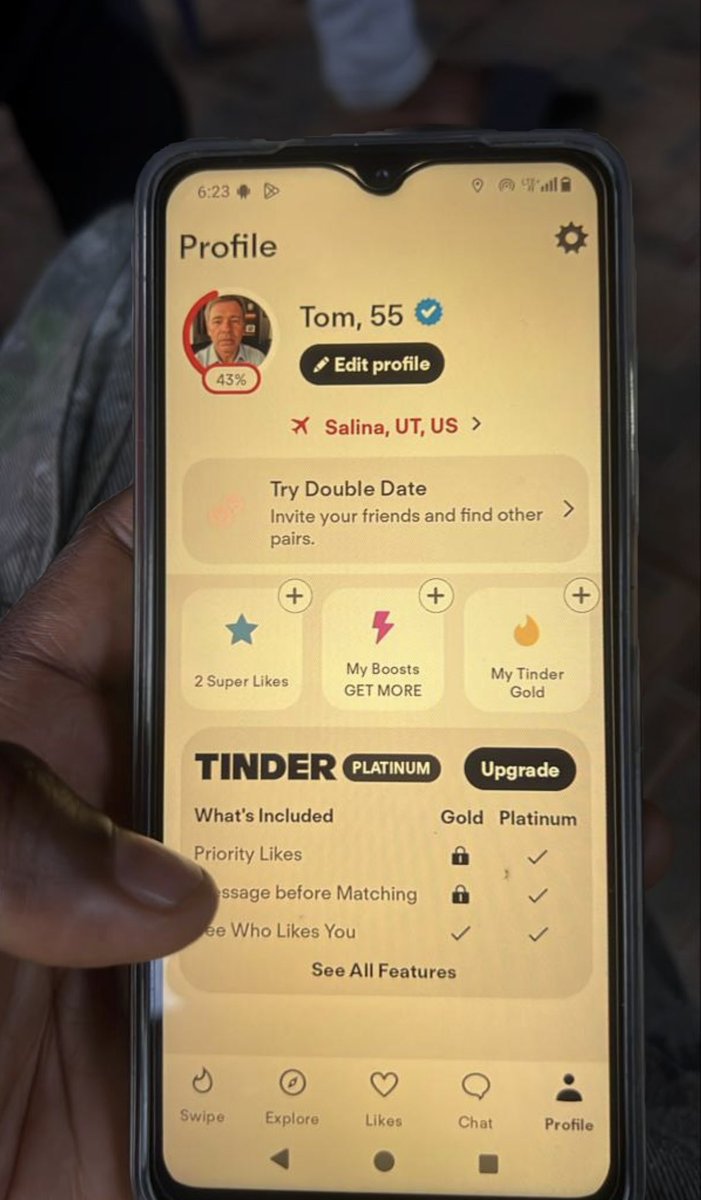 RICHBOY4EVA's tweet photo. @Kay_Kayx1 Get verified Tinder you will be happy no VPN NEEDED https://t.co/glmhu6mKmD