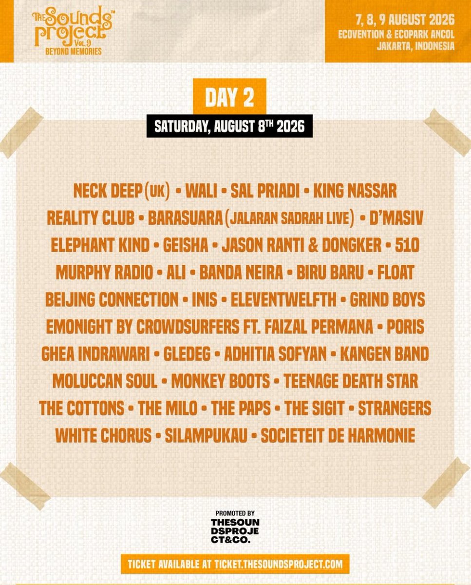 zanubanana's tweet photo. ‼️WTS 1 tix day 2 The Sounds Project (TSP) ‼️
Tiket beli 300, dijual underweb bgtbgtbgt. DM aja. Batal ikut karena bentrok kerjaan. Daripada mubazir 😮💨 #wts #zonauangㅤ #tsp #thesoundsproject #wtb #Fıfaworldcup https://t.co/UV6L8quH0X