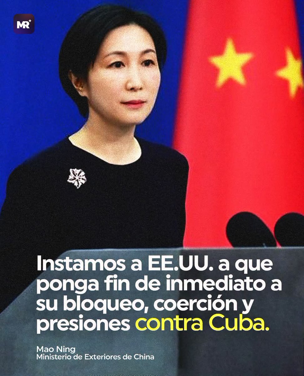 harry_magnum's tweet photo. 🇨🇳 #China condenó el bloqueo de más de 6 décadas impuesto por #EEUU. contra #Cuba y exigió su levantamiento inmediato. #Pekín afirmó que las sanciones han causado un profundo sufrimiento al pueblo cubano y reiteró su respaldo a la soberanía de la isla.
#TumbaElBoqueo https://t.co/0Jd1AKsLOF