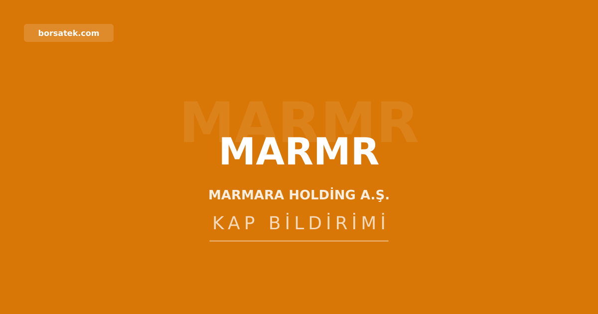 Borsatek's tweet photo. Marmara Holding'de yönetim kurulu temsilcisi değişti: #MARMR #MarmaraHolding İşte ayrıntılar... https://t.co/p7naKCEEJS https://t.co/Q8hxgB7CIN