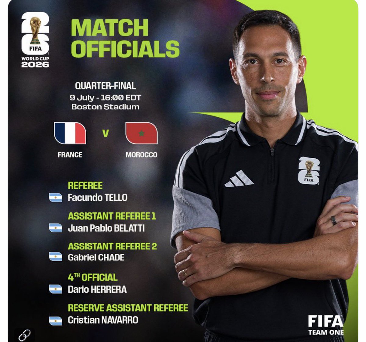 IAmZadayy's tweet photo. All five referees are Argentinians? 
Is this actually real or is it AI banter? https://t.co/lKdxB7mNyn