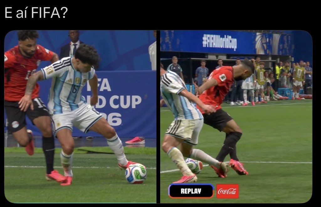 Mattityahu_br's tweet photo. @FIFAcom @FIFAWorldCup FIFA is robbing every national team that plays against Messi. It’s clear that FIFA is favoring Argentina and no one can do anything about it. How disgusting all of this is! The World Cup has lost its credibility. https://t.co/yQgHNTohi7