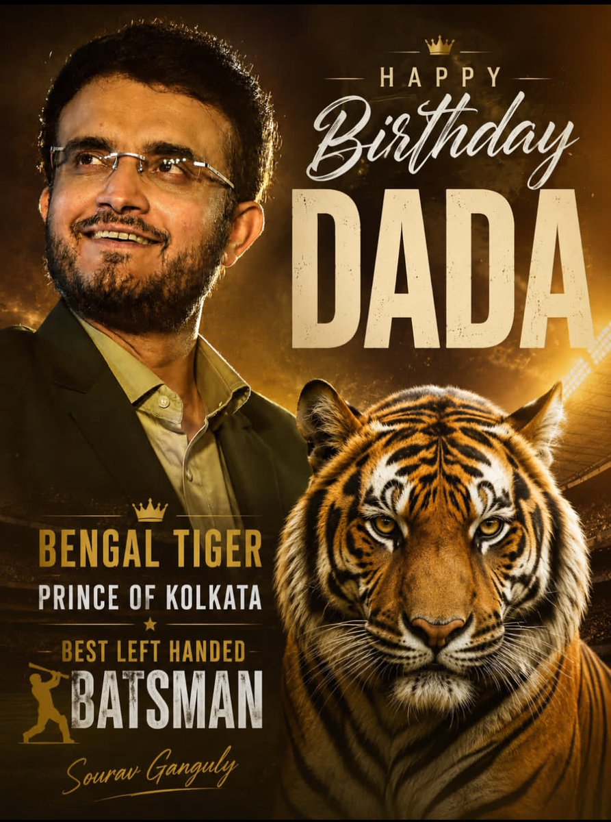 srv76992's tweet photo. Happy Birthday Dada
#HappyBirthdayDada 
@SGanguly99 https://t.co/tCOwBBZq4y