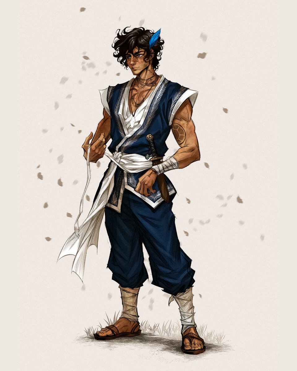 perroni_don's tweet photo. Recent D&amp;D commission ⚔️

Xiao Mannu is a wandering monk whose disciplined lifestyle contrasts with the harsh reality of endless travel.

One of my favorite recent character designs.

🎨 Commissions Open

#dnd #dndart #fantasyart #characterdesign #monk #digitalpainting https://t.co/hxXvgohGUV