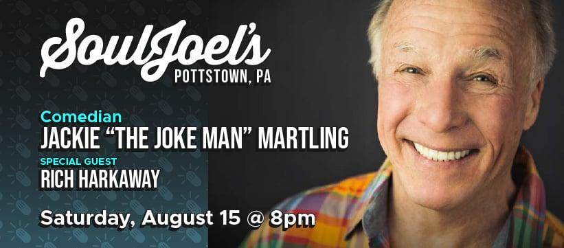 JackieMartling's tweet photo. 8pm Sat Aug 15th w/ Rich Harkaway @SoulJoels 50 Sunnybrook Rd., Pottstown PA * rainy day, hooker takes out guy's pecker: "It's too big." "That's no reason to drop it in the mud." * lady: "Doc, I've got diarrhea. Can I take a bath?" "If you've got enough." https://t.co/IYbLvXMtRe