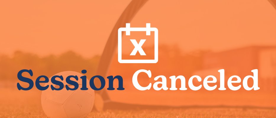 SoccerShotsCT's tweet photo. July 7th - Due to field conditions, this evenings Soccer Shots sessions in Avon have been cancelled. Families will receive an email with additional information. https://t.co/6Q8MJPA4RQ