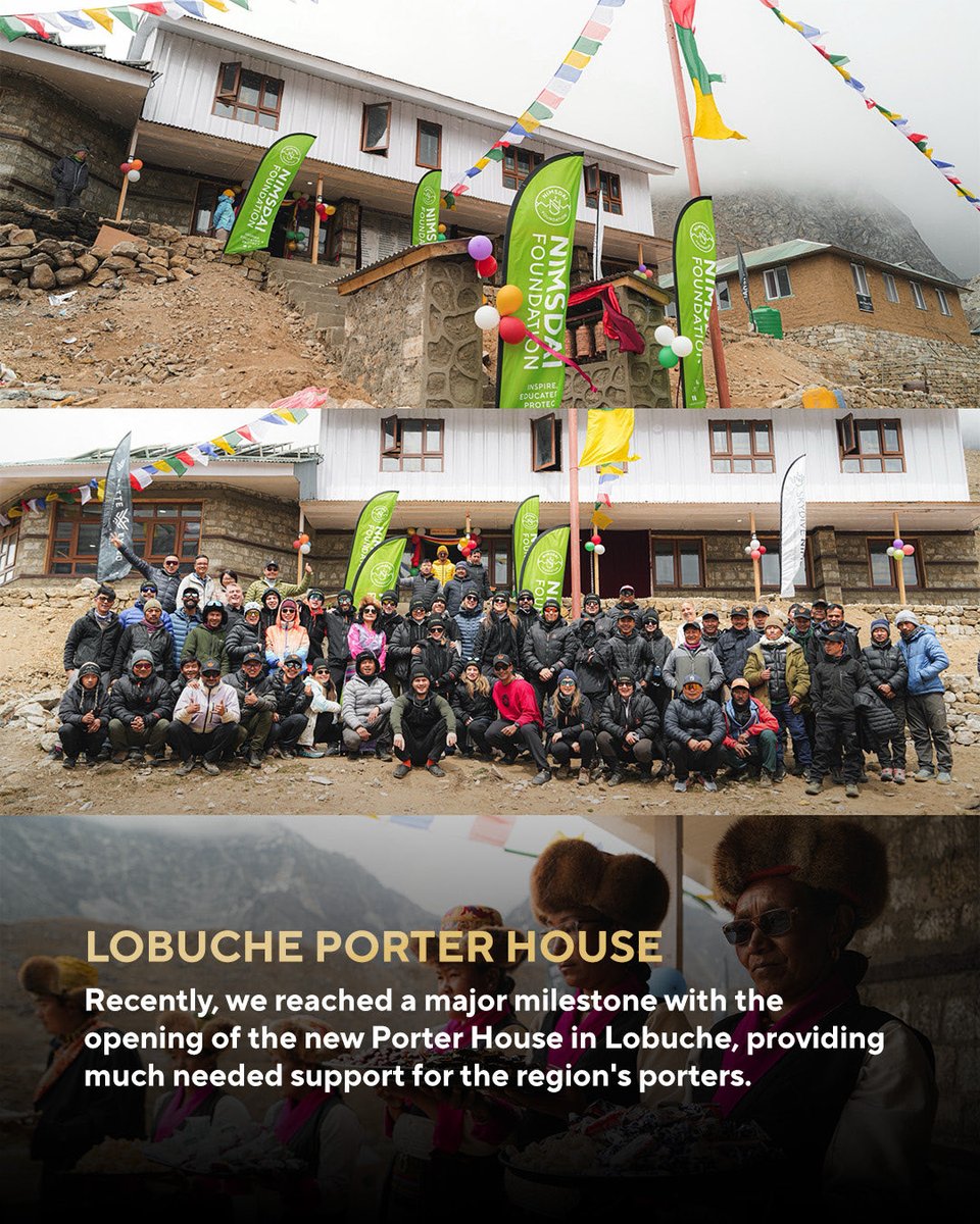 nimsdai's tweet photo. Not too long ago, I announced a hat trick project to raise just over £1 million for the @nimsdai_foundation , which has been doing incredible work across our four charitable pillars. 

Recently, we reached a major milestone with the opening of the new Porter House in Lobuche, providing much needed support for the region’s porters. Last August, we helped veterans overcome physical and psychological challenges through rehabilitative treks on Mount Kilimanjaro, and we’re proud to be returning with the programme this year. We also funded school scholarships for young children and produced and distributed more than 500 menstrual care bags, helping girls stay in education. Closer to home, our three local Trash Treks removed over 250kg of waste, with an ambitious Big Mountain Clean Up on Kilimanjaro planned for later this year. And when disaster struck in Nepal, including devastating floods and an earthquake, we were there to provide support.

These projects represent just a snapshot of the impact the Nimsdai Foundation is making, something I am immensely proud of and only possible because of the incredible support we continue to receive.

I always say, when your purpose is bigger than yourself, you can always achieve the impossible. So here I am, and my impossible journey continues.

The Hattrick Challenge was to climb the Seven Summits three times, and the 14 peaks three times. Now I have only two mountains left to complete the hat trick process: G2 and Cho Oyu.

For anyone who would like to be part of this incredible project, there is still a branding sponsorship opportunity. The project is self-funded, and while I am guiding to fund it, every contribution raised for this project goes directly towards the work of the Nimsdai Foundation. Simply get in touch if you would like to have your flags taken up on the final summits : info@nimsdai.com 

#nimsdai #50plus8000msummits #nimsdaifoundation
