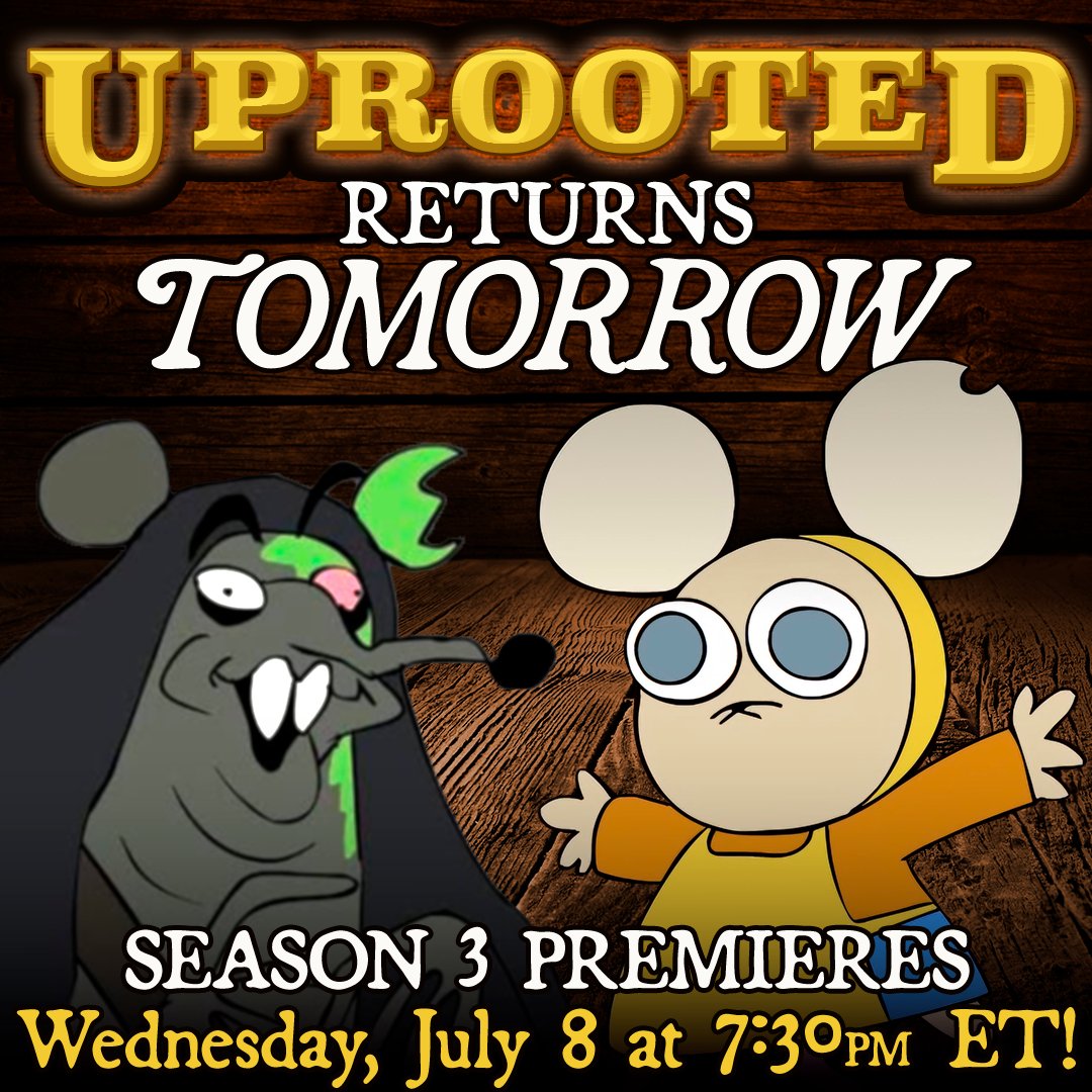 AvantrisLegends's tweet photo. Good news everyone! Uprooted returns TOMORROW! Season 3 premieres Wednesday, July 8th at 7:30pm ET on both Twitch and YouTube! Join us to see all your favorite characters like Bitsy and Ygor return to the Dimwood!

#dnd #ttrpg #dnd5e https://t.co/NP90fAIeYb