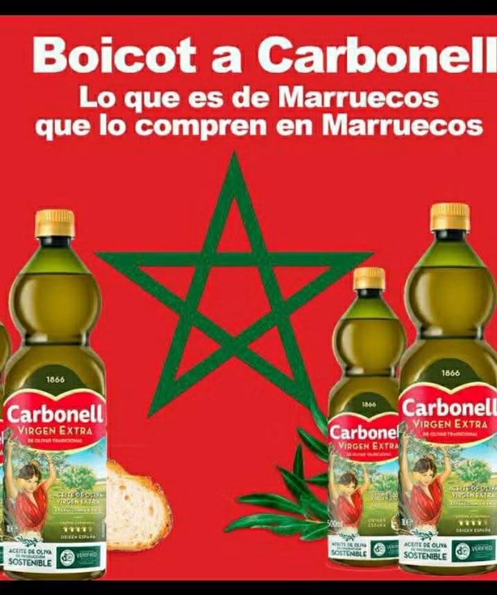 Manufer222's tweet photo. Yo también apoyo el boicot a Carbonell.
No queremos productos marroquíes que arruinen a nuestros agricultores.
🇪🇦🇪🇦 https://t.co/RjitAWwI9P