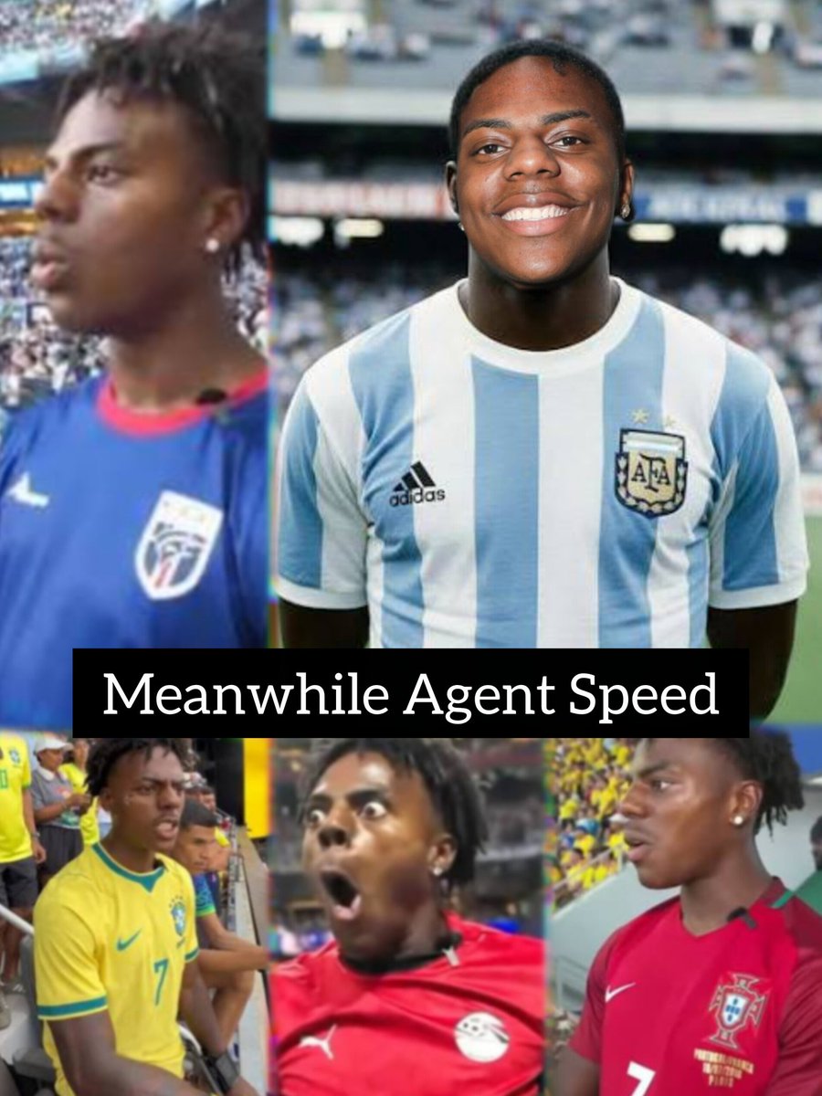 KBKalana's tweet photo. @ishowspeedsui  "i" in ishowspeed stands for "I love Messi". In the quarter finals let's support Colombia or Switzerland. Thank you Agent! 🫡 https://t.co/1cKH3qEG7V
