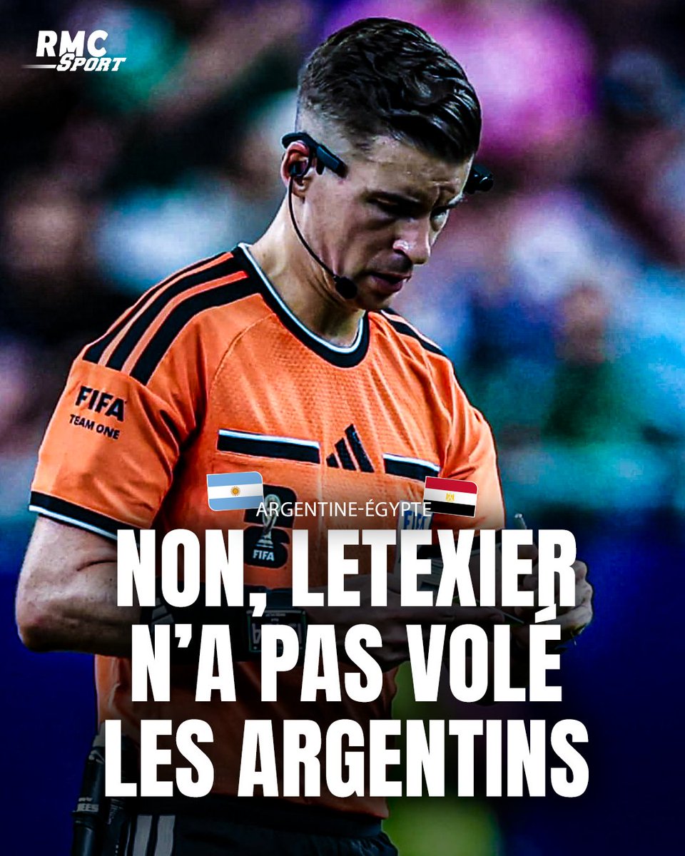RMCsport's tweet photo. 🇦🇷 La prestation de l'arbitre français François Letexier était scrutée de près, notamment en Argentine.
https://t.co/VNMjvSl96v https://t.co/GJ07yst0AZ