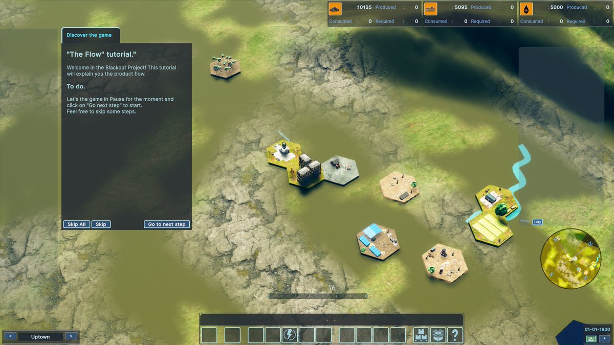 LoneRocGames's tweet photo. And a new tutorial system with the first tutorial, called "The Flow", to learn smoothly "The Blackout Project" concepts. More tutos are coming.
#civ #citybuilder #indiegames #pcgamer https://t.co/Ack4J4fdhy