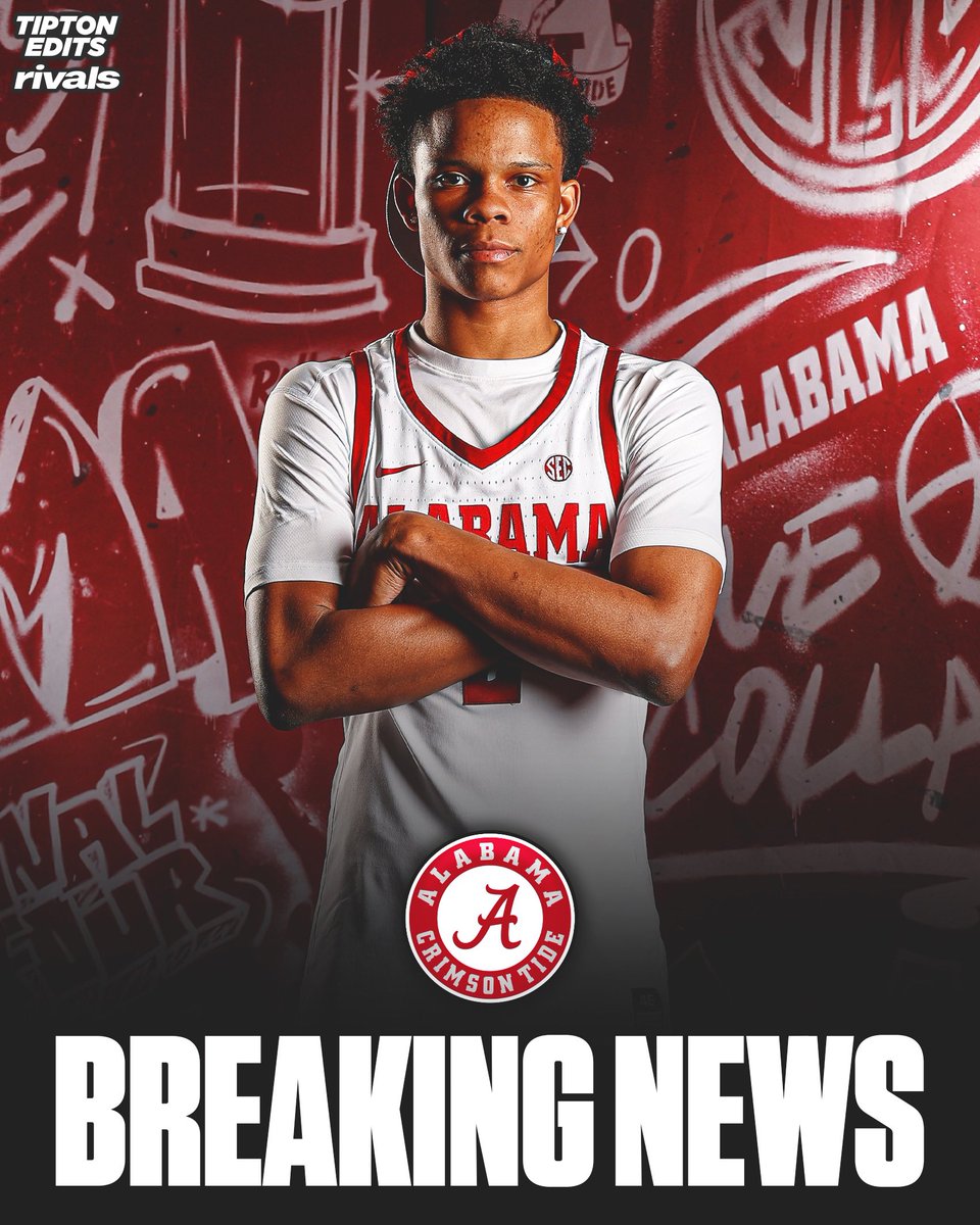 JoeTipton's tweet photo. NEWS: Alabama commit Anderson Diaz has reclassified into the 2026 class to play for the Crimson Tide this season, source told @Rivals.   The 6-1 point guard was a top-30 overall recruit in the 2027 class. 

https://t.co/YdYIrwq8Rg https://t.co/fuPmkgt4zr