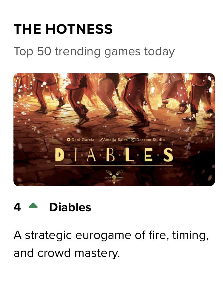 SaltPeppergames's tweet photo. Have you backed Diables yet? 👹 Join the fire before it’s too late! 🔥 https://t.co/9IS7E1sDTF https://t.co/nJCLmrIiX5