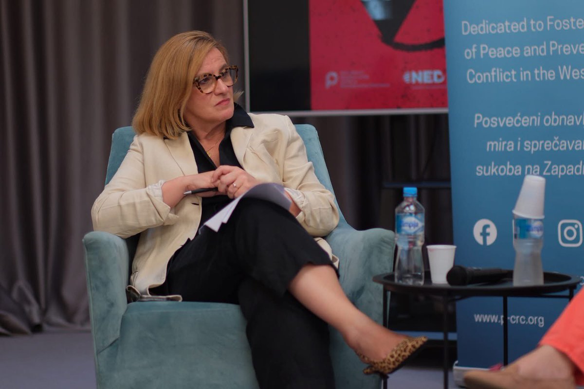 PCRCBiH's tweet photo. The opening day of Srebrenica Youth School brought a deep dive into justice, memory, and accountability. ⚖️ 

The day began with an Introduction to Transitional Justice, led by Professor Goran Šimić, Dean of the Faculty of Law at the University Vitez and continued with a panel session on "Building Accountability: International Responses to the Legacy of Srebrenica". 

The panel featured: 
🔹 Agnes Picod – UN Office of the High Commissioner for Human Rights, BiH
🔹 Borislav Buljić – International Commission on Missing Persons (ICMP)
🔹 Klaudia Kuljuh – TRIAL International in Bosnia and Herzegovina,
moderated by Leila Bičakčić of the Center for Investigative Reporting (CIN). 

In the afternoon, our cohort turned to memory as an act of civic engagement in the workshop "How is memory defended in public spaces?" led by Milica Pralica of @ostranula Association.

#PCRCBiH #SYS26 #Srebrenica31 #remembrance #youth