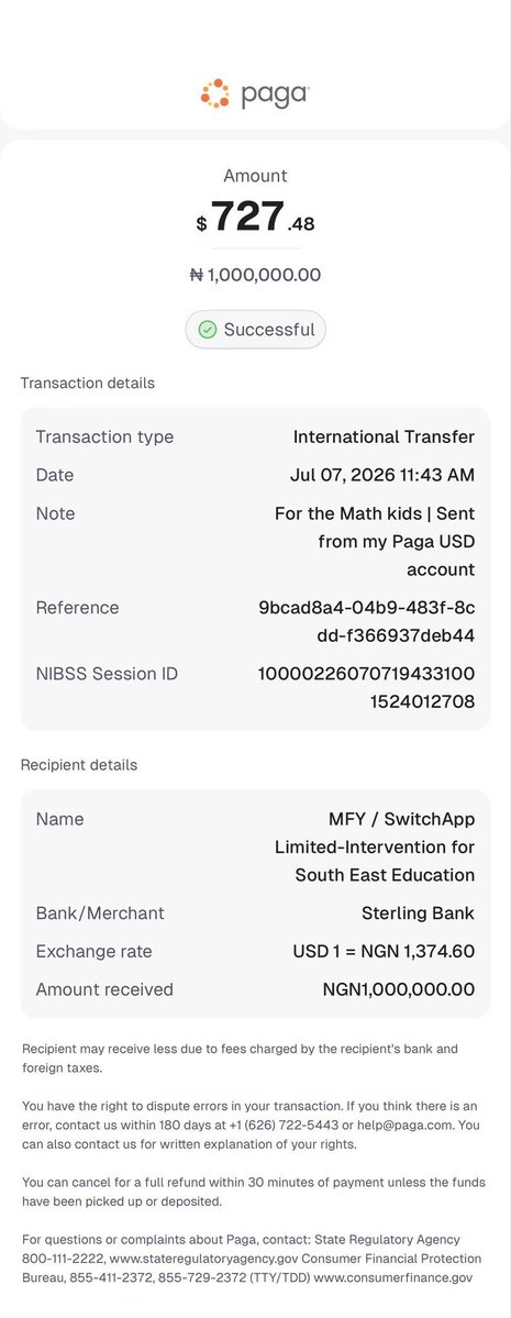 Innozenas's tweet photo. Promise made, promise kept. 

I am here to announce that Dr. Michael Taiwo @AskMichaelTaiwo has fulfilled his promise of supporting the STEM Olympiad lads with the 1M. 

Doc na talk and do. 

Thank you sir. 
Thank you @winexviv for your sacrifice and commitment to ISEE project. https://t.co/e7IdkZJkzQ
