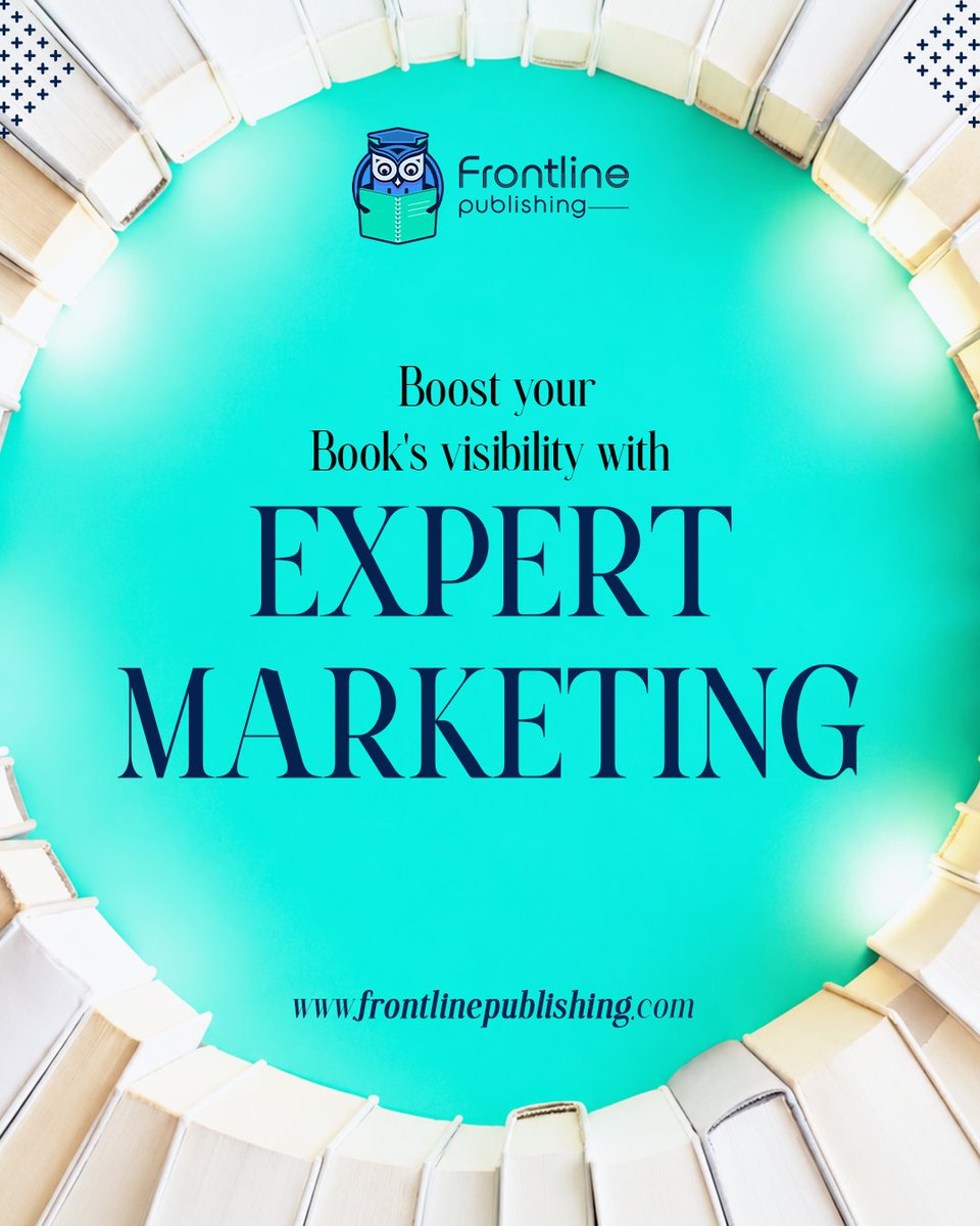 Frontline_Pub's tweet photo. We specialize in book marketing that connects authors with their audience. Our tailored marketing plans, using social media, targeted ads, and creative campaigns, ensure that your book gets the visibility it deserves.

Our website for more details:
https://t.co/cVFnUdVXPd https://t.co/I1VCefzjSw