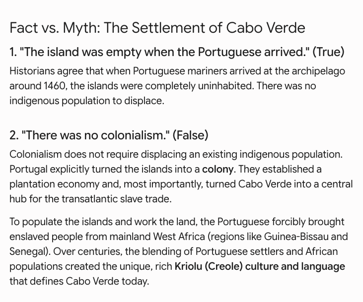 INDIGOSKYY's tweet photo. @euromaximal I does not matter when Portugal went to the empty islands to colonize, fact that they took people out of their lands for colonialism is problematic.  They are a independent presence today, to hell with the portuguese who lost the land to war despite having the advantage https://t.co/SRFJJEHsgh