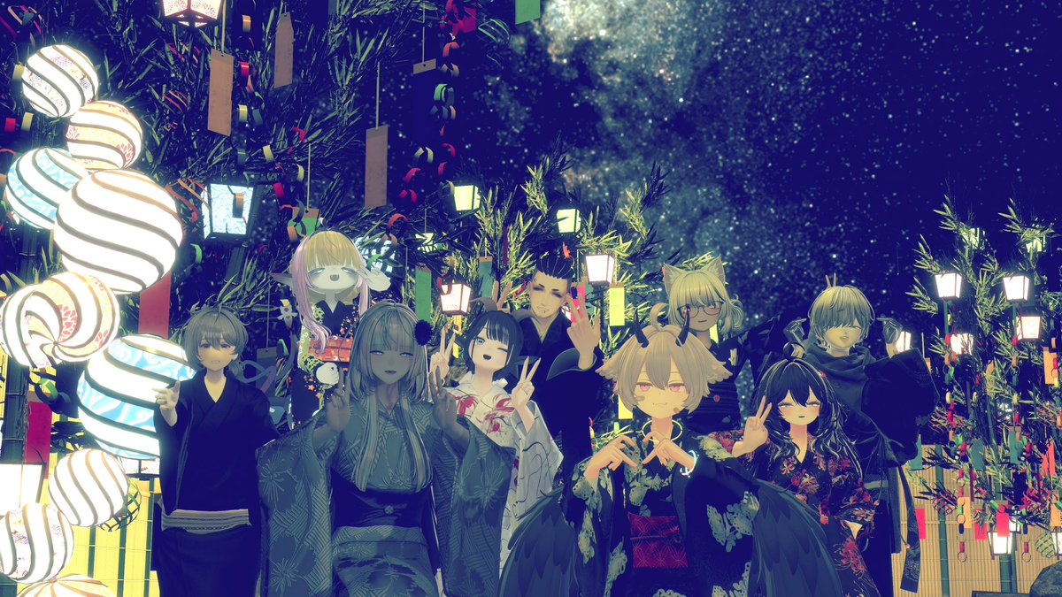 Lycopene_VRC's tweet photo. 七夕会たのしかった〜 https://t.co/uS2bnxay0O