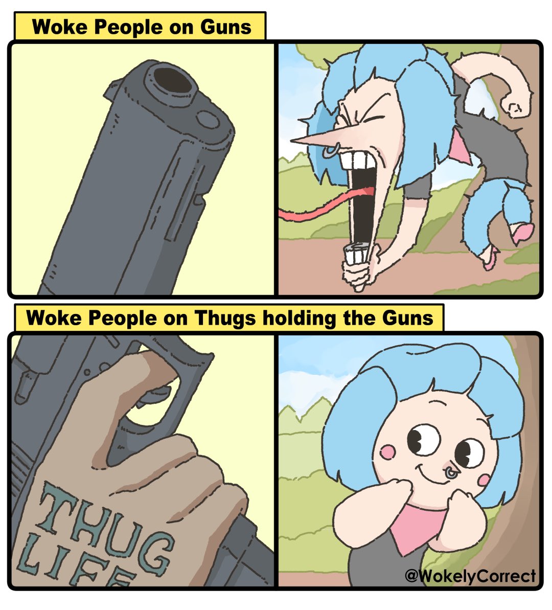 GoyGems's tweet photo. Comic by @WokelyCorrect https://t.co/DWNEI28u4E