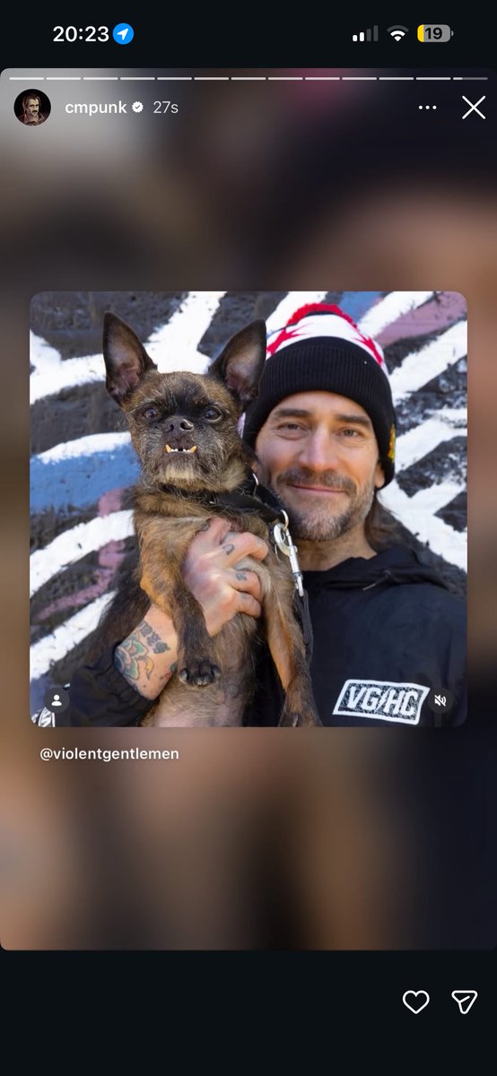 CMPunkStories's tweet photo. CM Punk shares a post from Violent Gentlemen of Punk &amp; Larry to celebrate Punks WWE Title win on #WWERaw in Chicago.

7th July 2026 https://t.co/HvbNlatueT