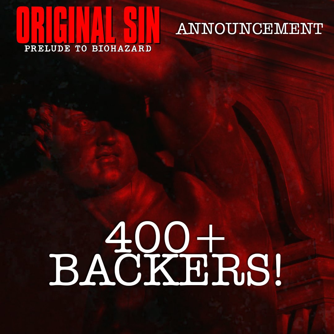 BioDeclassified's tweet photo. 400+ BACKERS!

We honestly can't thank you enough. Over 400 people have already backed ORIGINAL SIN: Prelude to Biohazard, and we're incredibly grateful for every one of you.

With just over 20 days remaining, we're heading into the final chapter of the campaign. Every new backer helps us unlock stretch goals that will directly enhance the film and push the project even further.

If you've been waiting to jump in, this is your reminder that campaign-exclusive rewards and some stretch goals are only available until the campaign ends. Once they're gone, they're gone.

If backing isn't possible right now, sharing the campaign with another Resident Evil fan helps more than you know!

Let's see what we can achieve together over these final days.