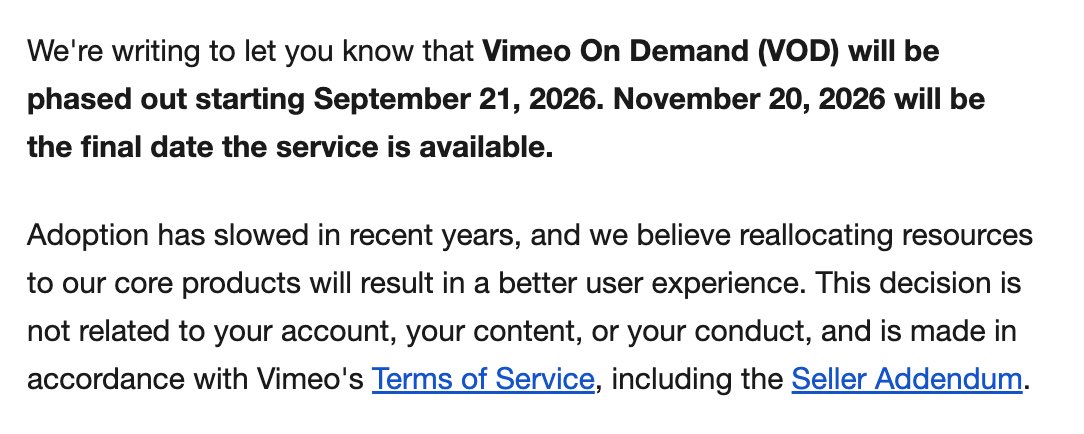 weardjupiter's tweet photo. Hi @Vimeo I think that removing the VOD library from your service is an incredibly anti-art manoeuvre as there are many indie filmmakers and boutique distributors with libraries digitally available on there only. It’s like taking a blowtorch to 2010s independent filmmaking. https://t.co/apK0Db8Zt6