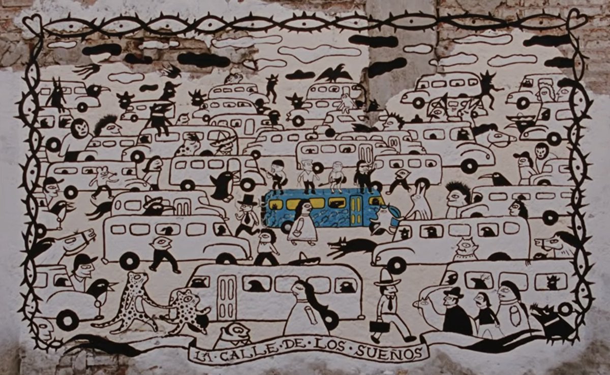 U2Valencia's tweet photo. El mural del videoclip de #U2 #StreetOfDreams es obra del artista y tatuador mexicano conocido como El Chanok, quién comenzó su carrera en Ciudad de México a los 18 años y ha desarrollado gran parte de su trayectoria en Madrid, España

#LaCalledeLosSueños https://t.co/4N2q2iLFbn