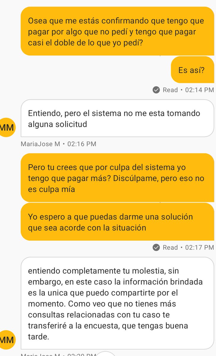 jacorream's tweet photo. @McDonaldsCol ¿esta es su atención al cliente? Terrible la respuesta, por problemas en su sistema yo tengo que pagar demás y me terminan la conversión unilateralmente? https://t.co/2VufHllyUs