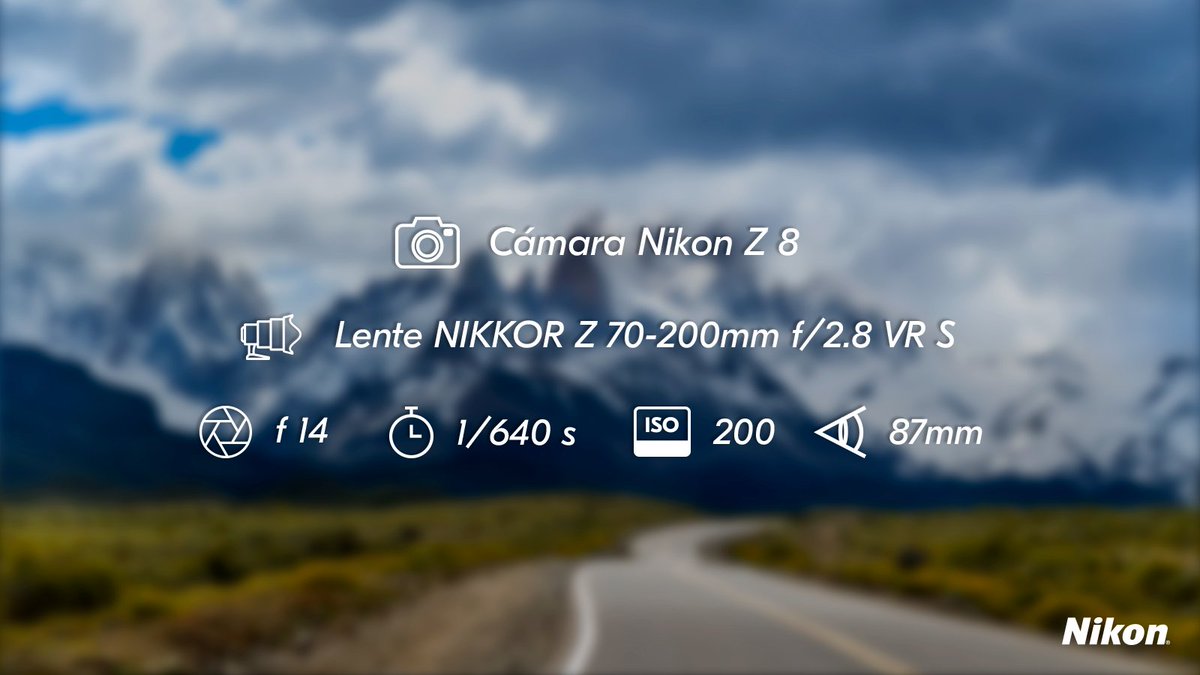 NikonMX's tweet photo. Nuestra embajadora @nicolefholmes encuentra inspiración en paisajes que invitan a detenerse y observar 📸💛 En esta selección de imágenes, las montañas de la Patagonia y sus imponentes cumbres revelan cómo la luz transforma la manera de mirar el mundo.

#NikonMx #EmbajadoresNikon https://t.co/FHU7ZSUah8