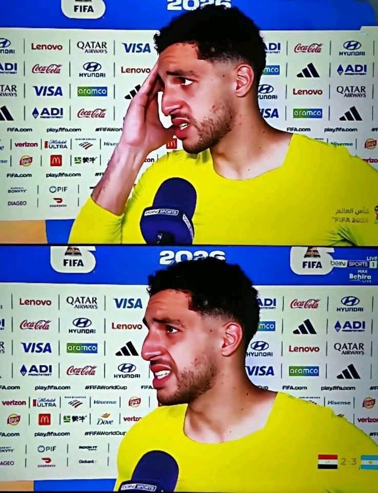 Salah93776466's tweet photo. انا اول مره اتأثر بكلام لاعب والله مصطفي شوبير بيبكي📷
مصطفي شوبير : كنا احسن من الارجنتين بس للاسف حتي لو كنا كسبانين 5 كنا هنخسر دي تعليمات موجهه للحكم ونزل نفذ التعليمات دي كلنا شوفنا النهارده لينا ضربه جزاء واضحه ده غير الانذارات اللي بتطلع لينا من غير سبب
انا اسف لكل واحد في الشعب المصري كان نفسي افرحكم والله سامحوني لو كنت سبب في الخساره انا عملت كل اللي عليا علشان تفرحوا بس الظروف اكبر مننا وبوعدكم في كاس العالم اللي جاي هنشرفكم.
اقسم بالله لولا مصطفي كنا هنخرج من دور المجموعات انت عملت كل اللي عليك يامصطفي انت راجل من ضهر راجل يبني والله متزعلش ياحبيبي