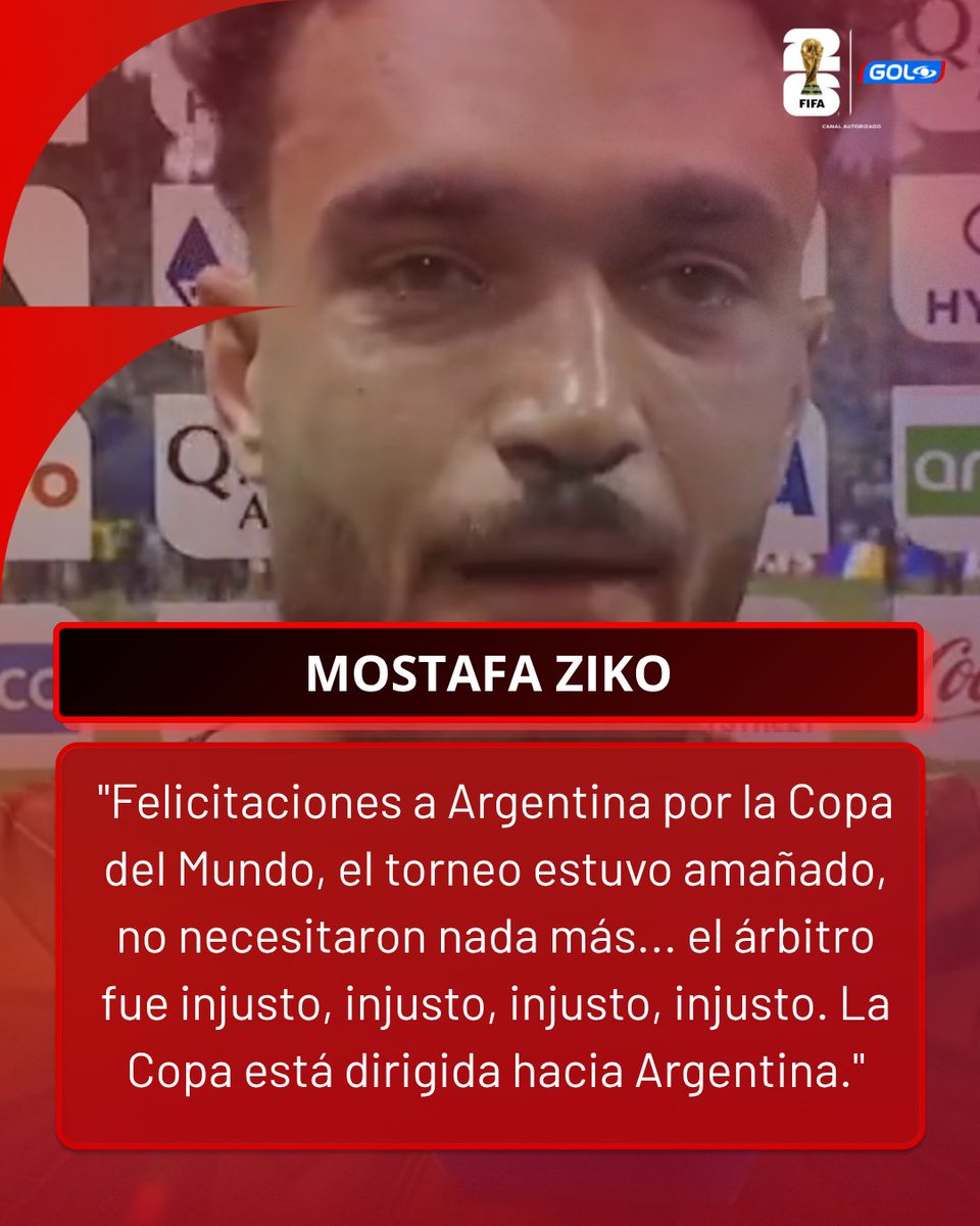 GolCaracol's tweet photo. 😤🇪🇬 ¡MOLESTIAS EN EGIPTO!

Mostafa Ziko terminó visiblemente inconforme tras el partido y expresó su molestia con el arbitraje. ⚽👀

¿Están de acuerdo con sus reclamos? 🤔👇

#FutboleroGol #Futbol2026 https://t.co/5rganac51A