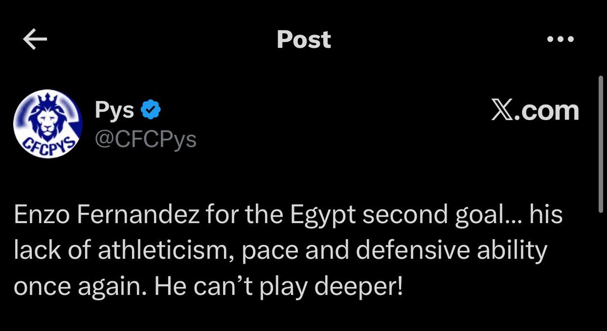 CFCDray's tweet photo. It’s funny how these guys act like we never concede through transitions with Caicedo playing deeper lmao https://t.co/KWApKvqQnG