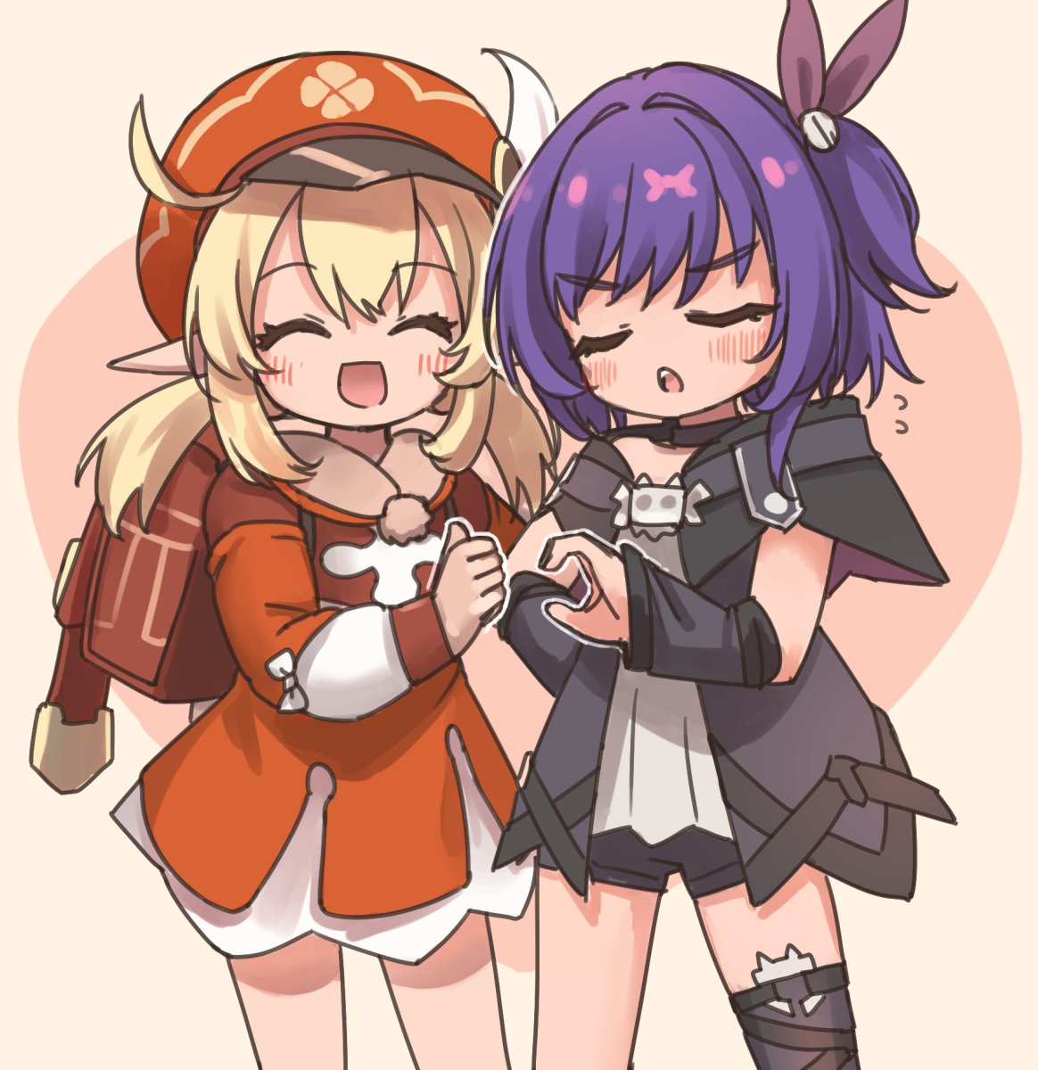 emurin's tweet photo. クレーちゃんとプルーネちゃんのなかよしツーショット！ https://t.co/UbXtuwHapf