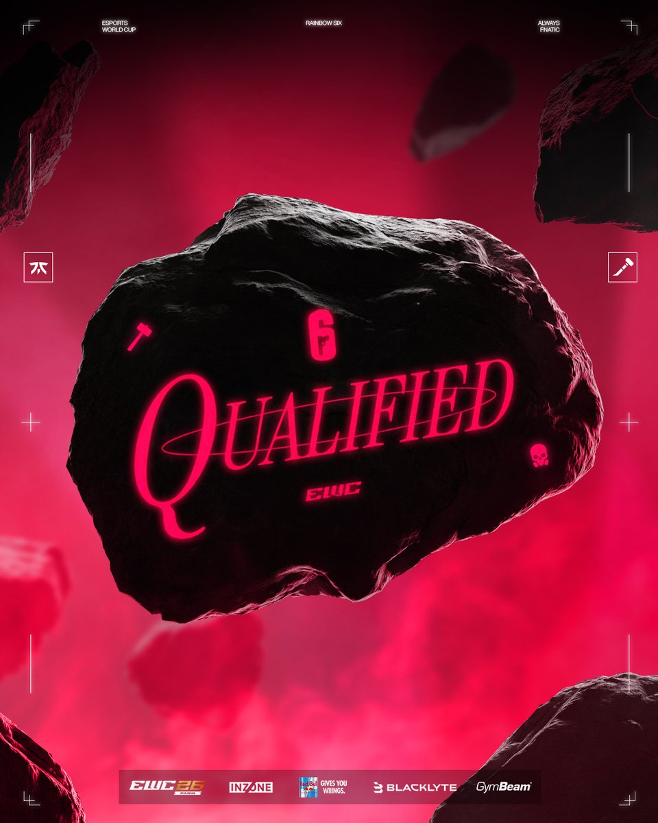 FNATIC's tweet photo. FIRST INTERNATIONAL LOCKED IN, SEE YOU IN PARIS! 🇫🇷

FNATIC R6 HAVE QUALIFIED FOR THE 2026 #EsportsWorldCup! https://t.co/BJq8cYiwsg