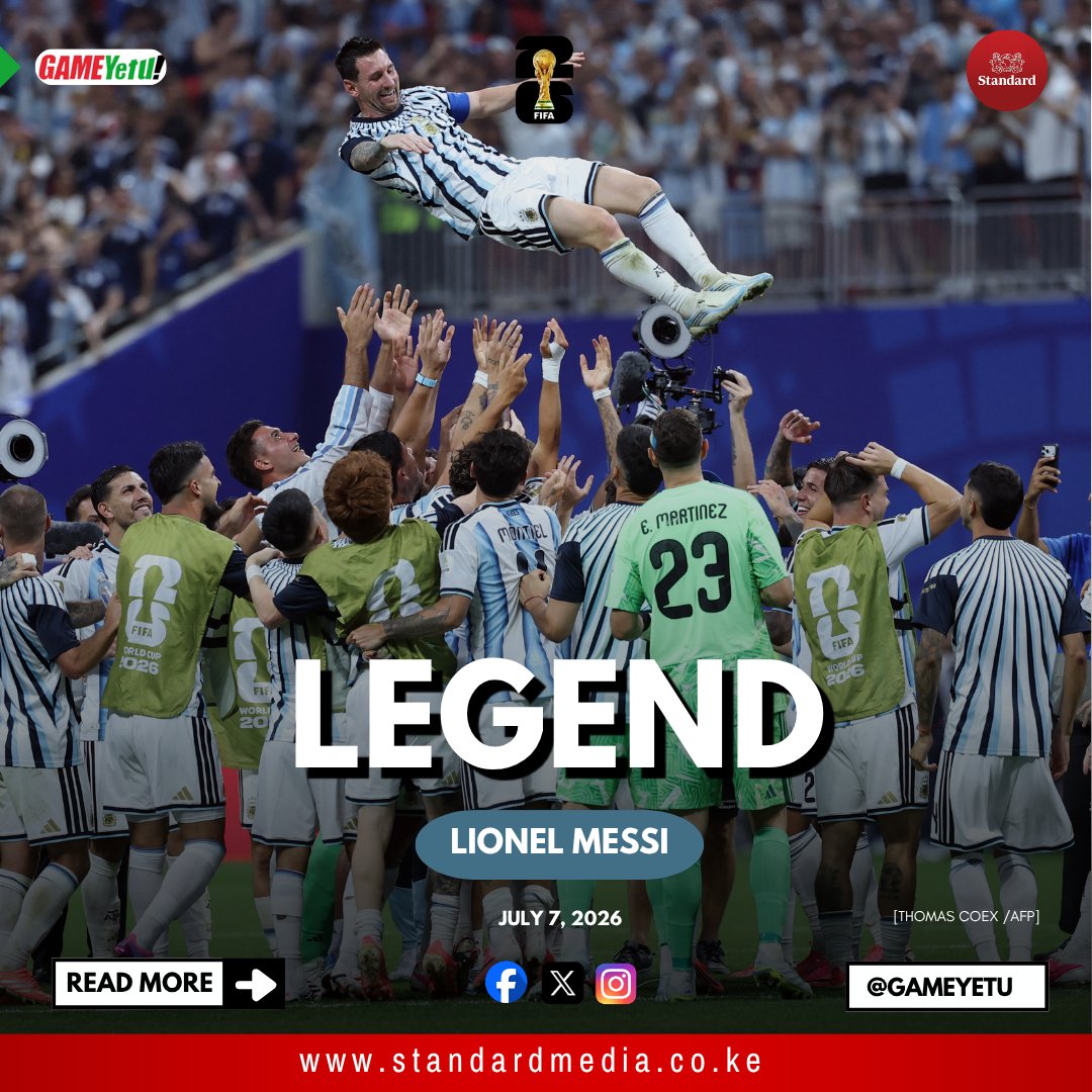GameYetu's tweet photo. Lionel Messi 🇦🇷 is the first player to score in nine consecutive #FIFAWorldCup matches. 

Legend 🐐 https://t.co/PjDoWHzXc5