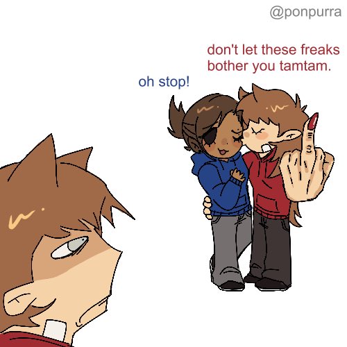ponpurra's tweet photo. i like to imagine that tamtori is really healthy while tomtord is super toxic (8/8) https://t.co/XFb0DUQgzx