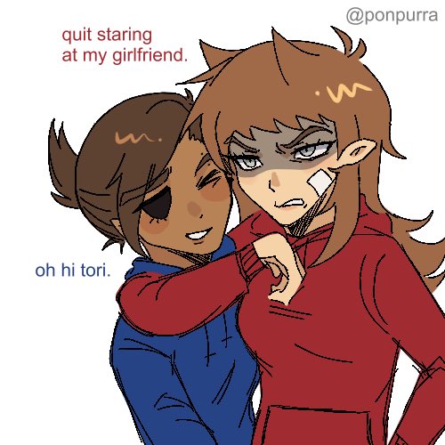 ponpurra's tweet photo. i like to imagine that tamtori is really healthy while tomtord is super toxic (8/8) https://t.co/XFb0DUQgzx