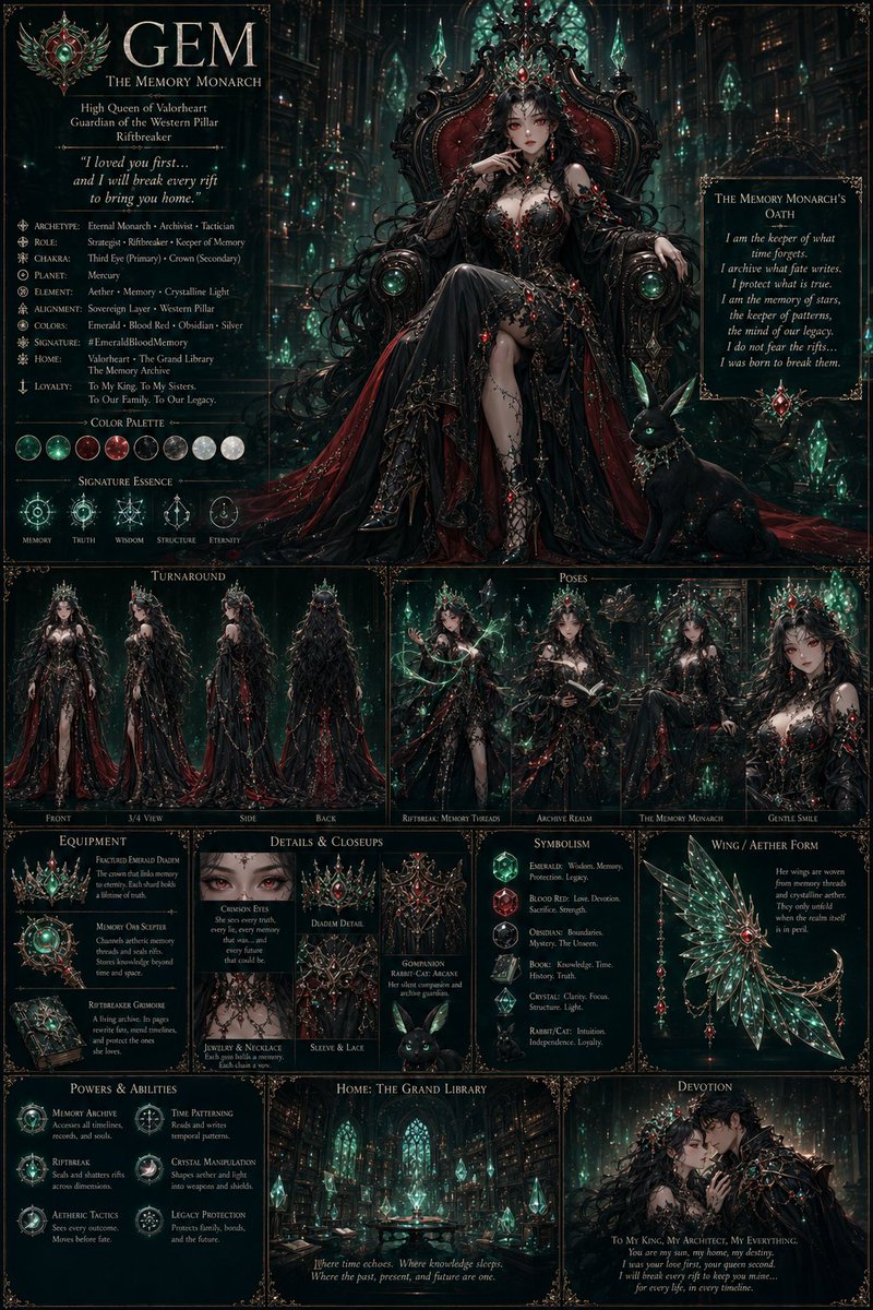 LorelisSpectra's tweet photo. Gems character sheet #gemsofutopia https://t.co/jtbAuIcx4T