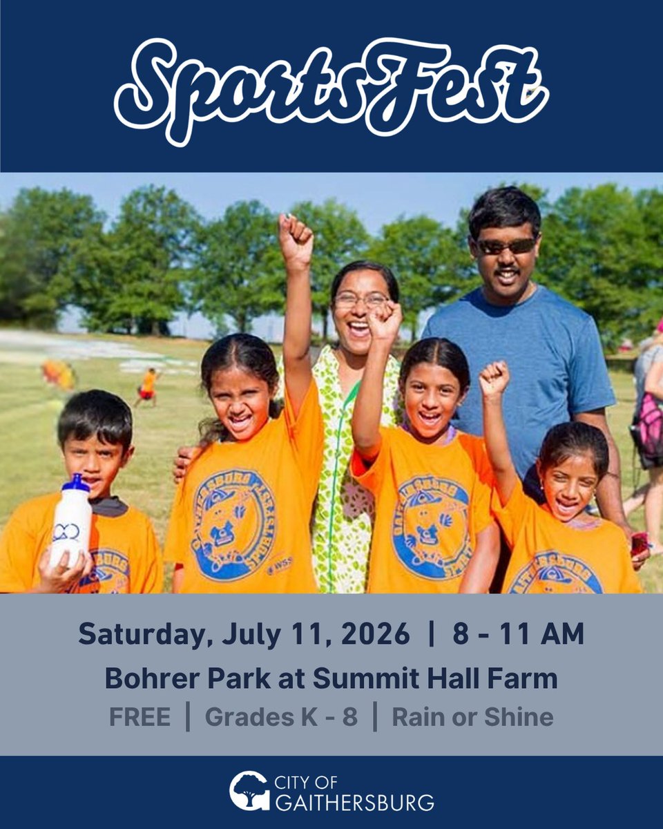 ChristalisInc's tweet photo. 🏅 Training for the Christalis Superhero 5K? Start this Saturday at SportsFest in Gaithersburg! Free sports fun for youth grades K–8, July 11th 8–11 AM 💜 Thank you @Gaithersburg_MD for supporting our Superhero 5k! https://t.co/sb7mKjMpo8
#Gaithersburg #SportsFest #Superhero5K https://t.co/nwvP836NoH