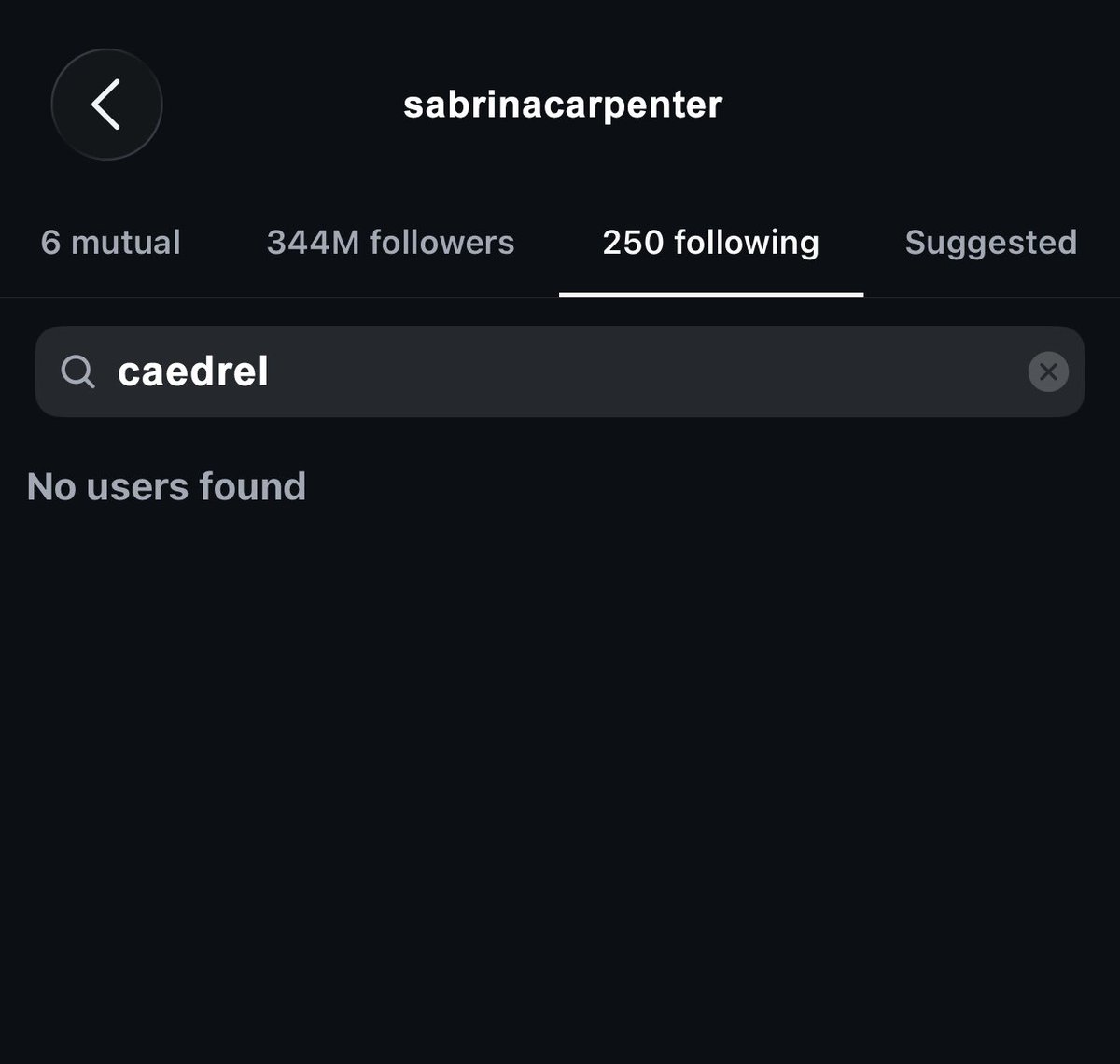Abyss_ix's tweet photo. 💔  HAS THE GREAT LOVE ENDED?  

 ▫️  Caedrel and Sabrina Carpenter have unfollowed each other on Instagram. https://t.co/1aNqvWQux0