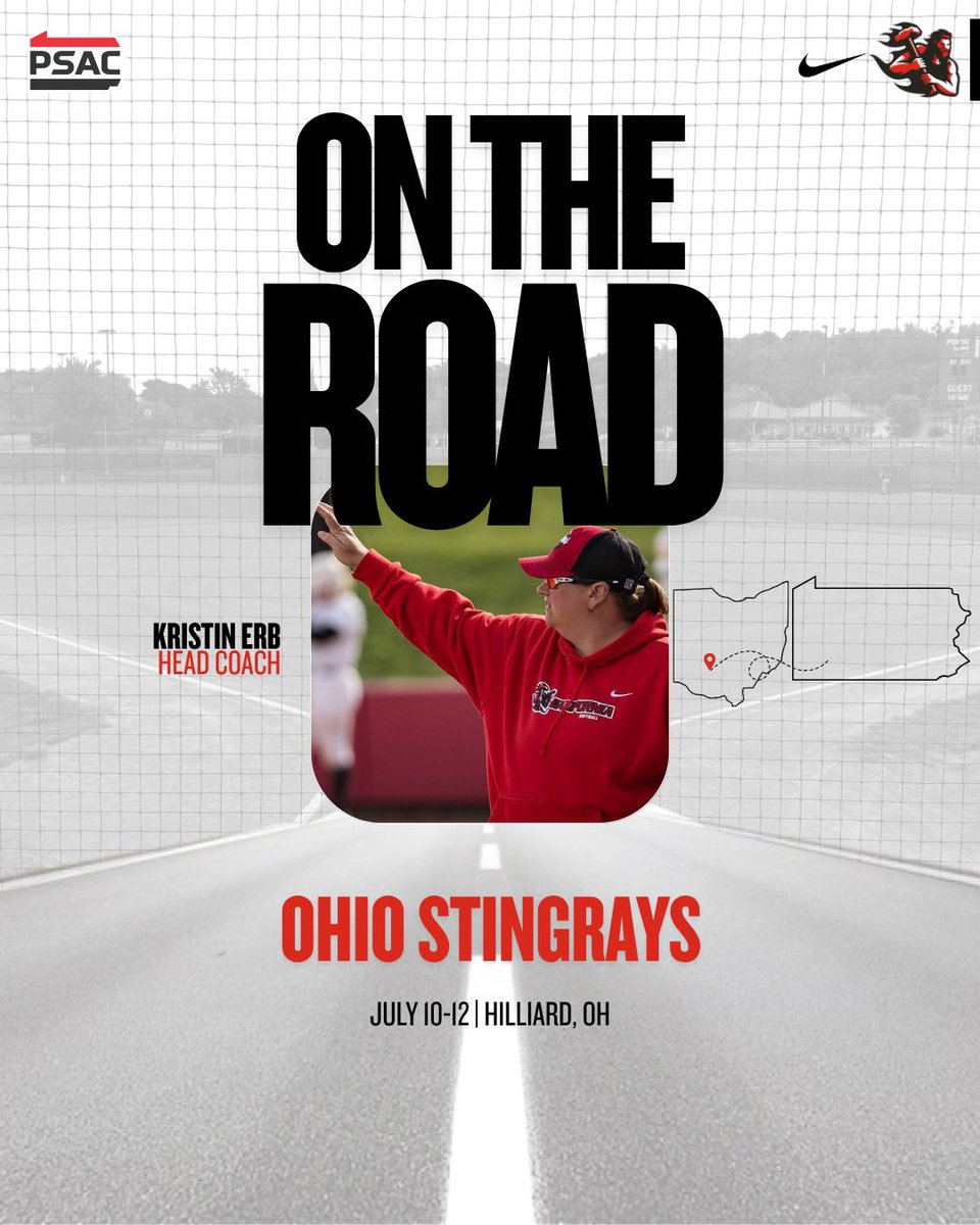 CoachErb_CalU's tweet photo. Back on the road!!! 🛣️

Heading to Hilliard, Ohio this weekend for the Stingrays Tournament!!! @SelectShowcase 

I’m excited to find some future Vulcans!! ❤️‍🔥🥎 

Drop those schedules below!!! 👇 https://t.co/9eLFlP3BRb