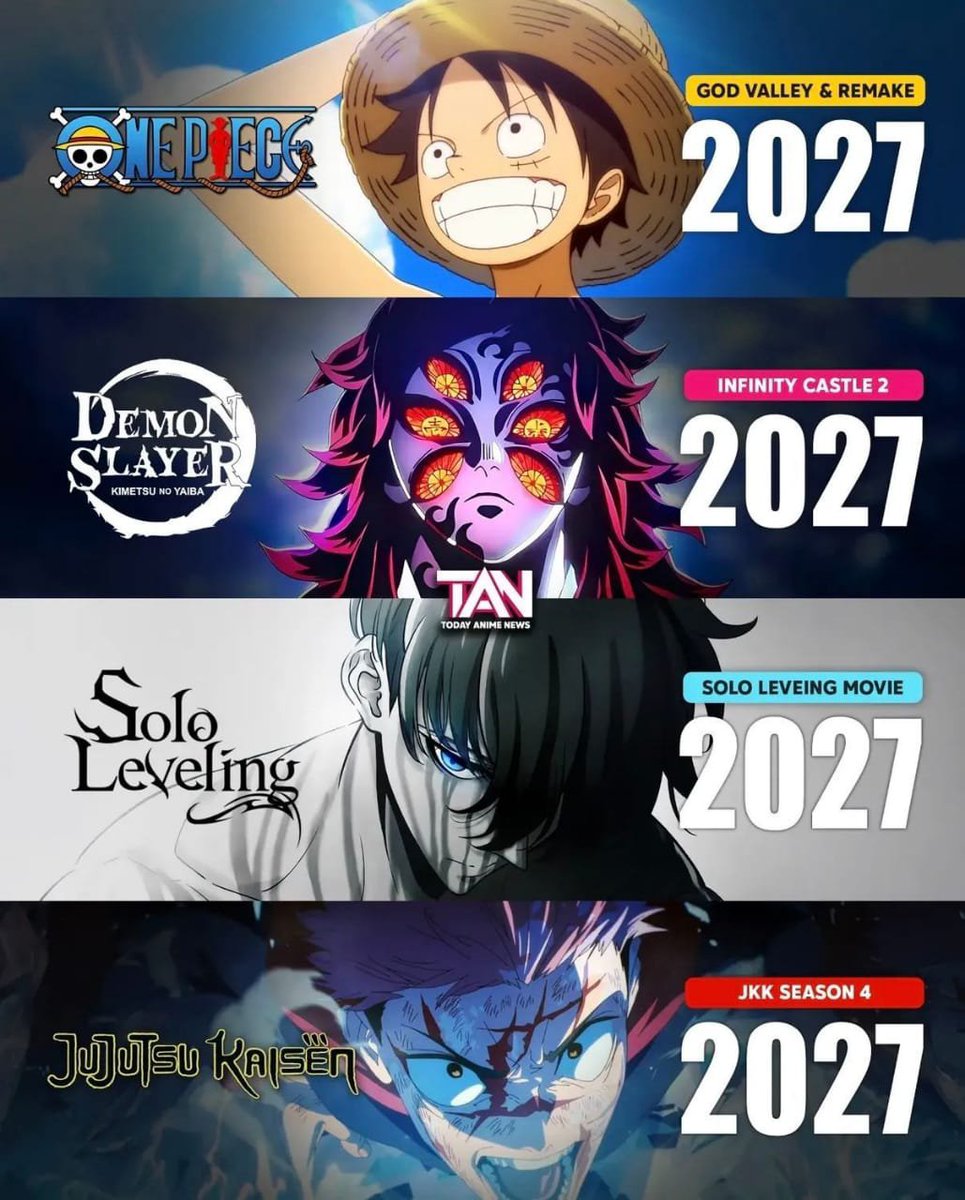 preet_vic's tweet photo. 2027 ANIME LINE UP IS INSANE https://t.co/D0kl3EkLwx