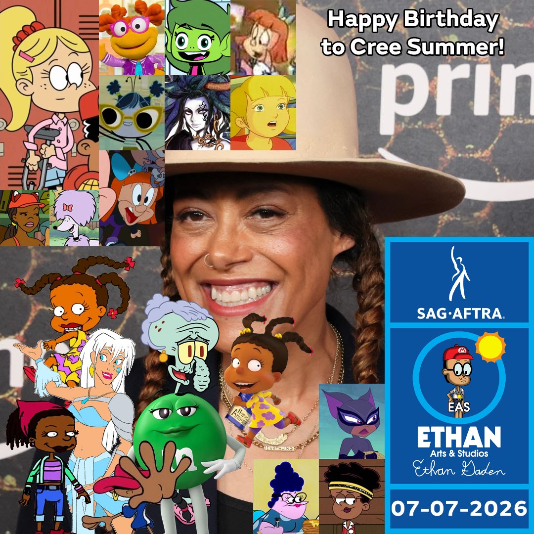 EthanAAndS's tweet photo. Happy Birthday to one of my voice acting idols in cartoons, Cree Summer! ๐
(@IAmCreeSummer)
Best wishes on her birthday today! ๐
#Rugrats #AllGrownUp #MuppetBabies #InspectorGadget #TinyToonsAdventures #TeenTitansGo #CliffordTheBigRedDog #TheLoudHouse #HappyBirthday https://t.co/hdkCPtemw5